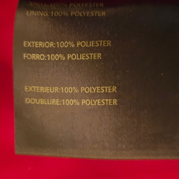 Liz Claiborne Lightweight Jacket,  Size SP,  Red. Removable Hood. - Picture 5 of 6